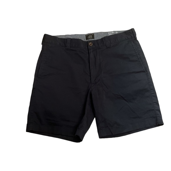 J. Crew Other - J Crew 7” Stretch Chino Shorts in Navy Blue Size 31